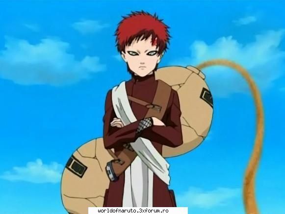 Descriere - mie mi se pare amuzant (in poza asta) nu ma pot - Gaara of the Desert