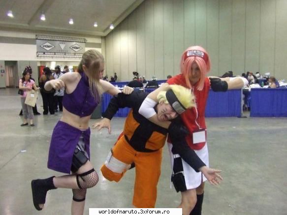 Naruto cosplay - ino&sakura&naruto - Naruto Uzumaki