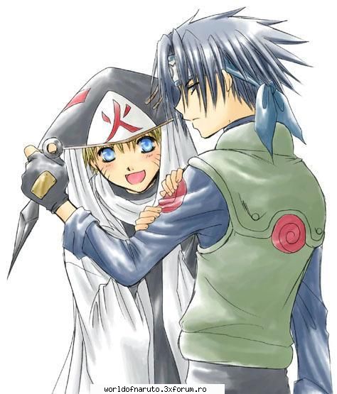 sasuke and naruto - naruto hokage and sasuke jonin - Sasuke Uchiha